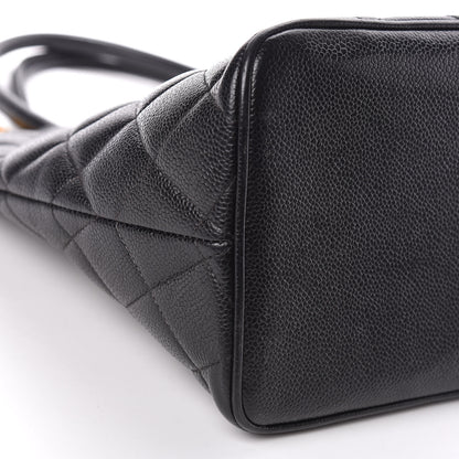Chanel Caviar Quilted Medallion Tote Black 5 of 14