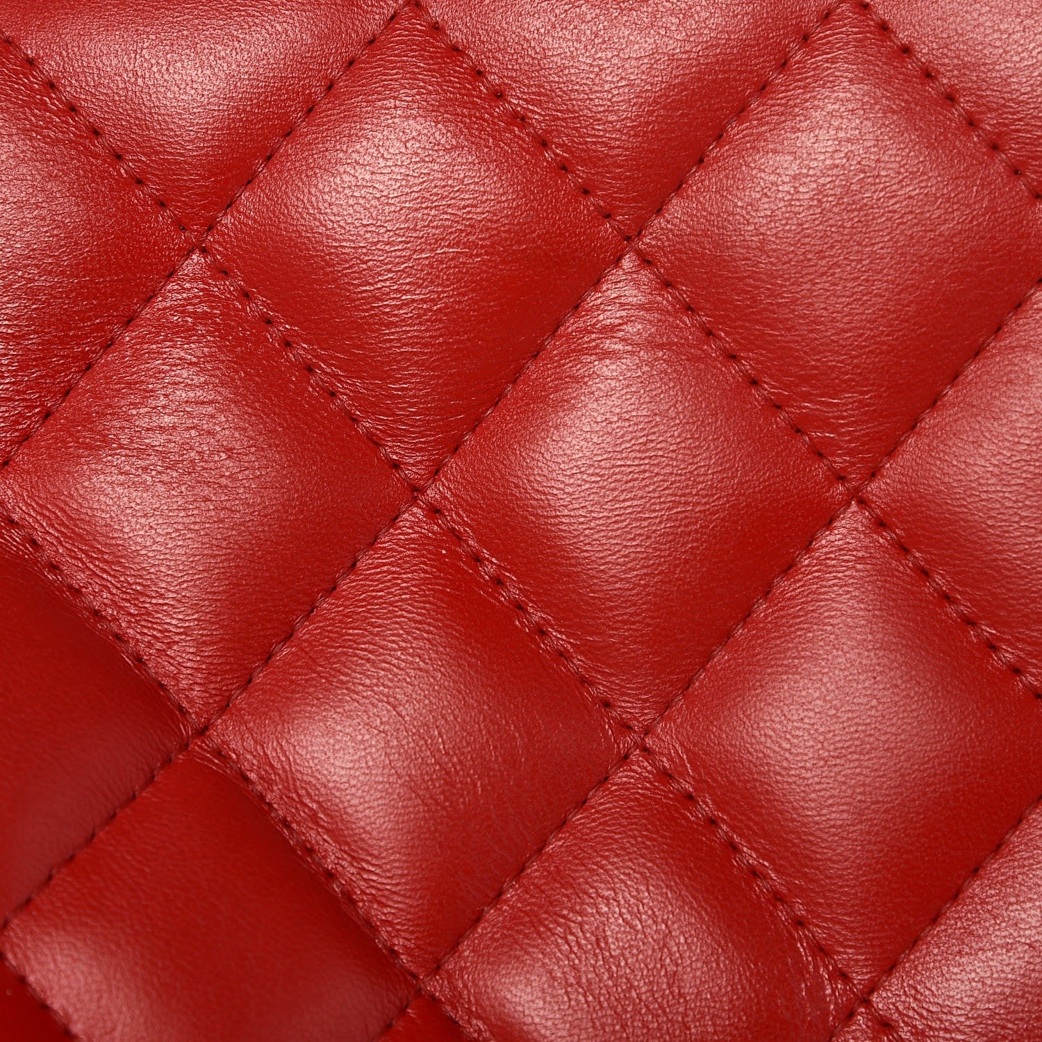 Chanel Lambskin Quilted Jumbo Double Flap Red 11 of 11