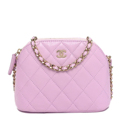 Chanel Caviar Quilted Clutch with Chain Light Purple 1 of 11