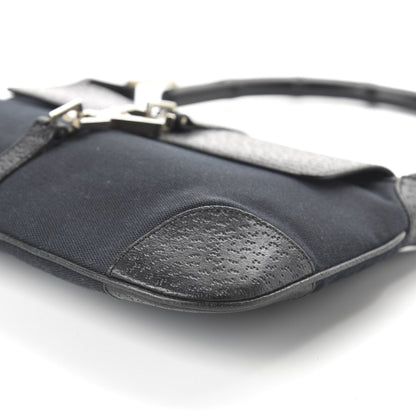 Gucci Calfskin Bamboo Handle Jackie O Hobo Black 7 of 10