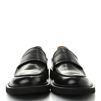 Bottega Veneta Brushed Calfskin Mens Loafers 43 Black 2 of 9