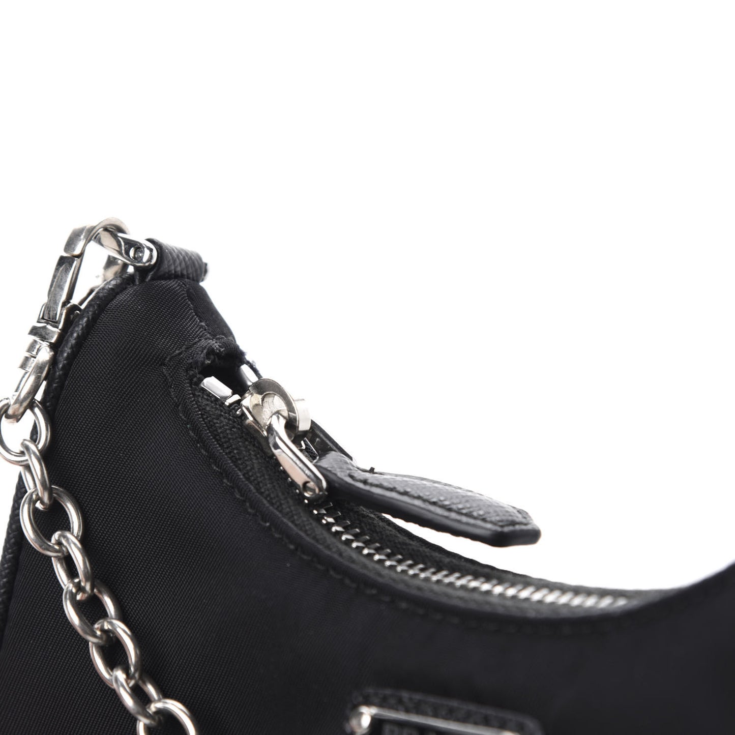Tessuto Nylon Mini Re-Edition 2000 Shoulder Bag Black