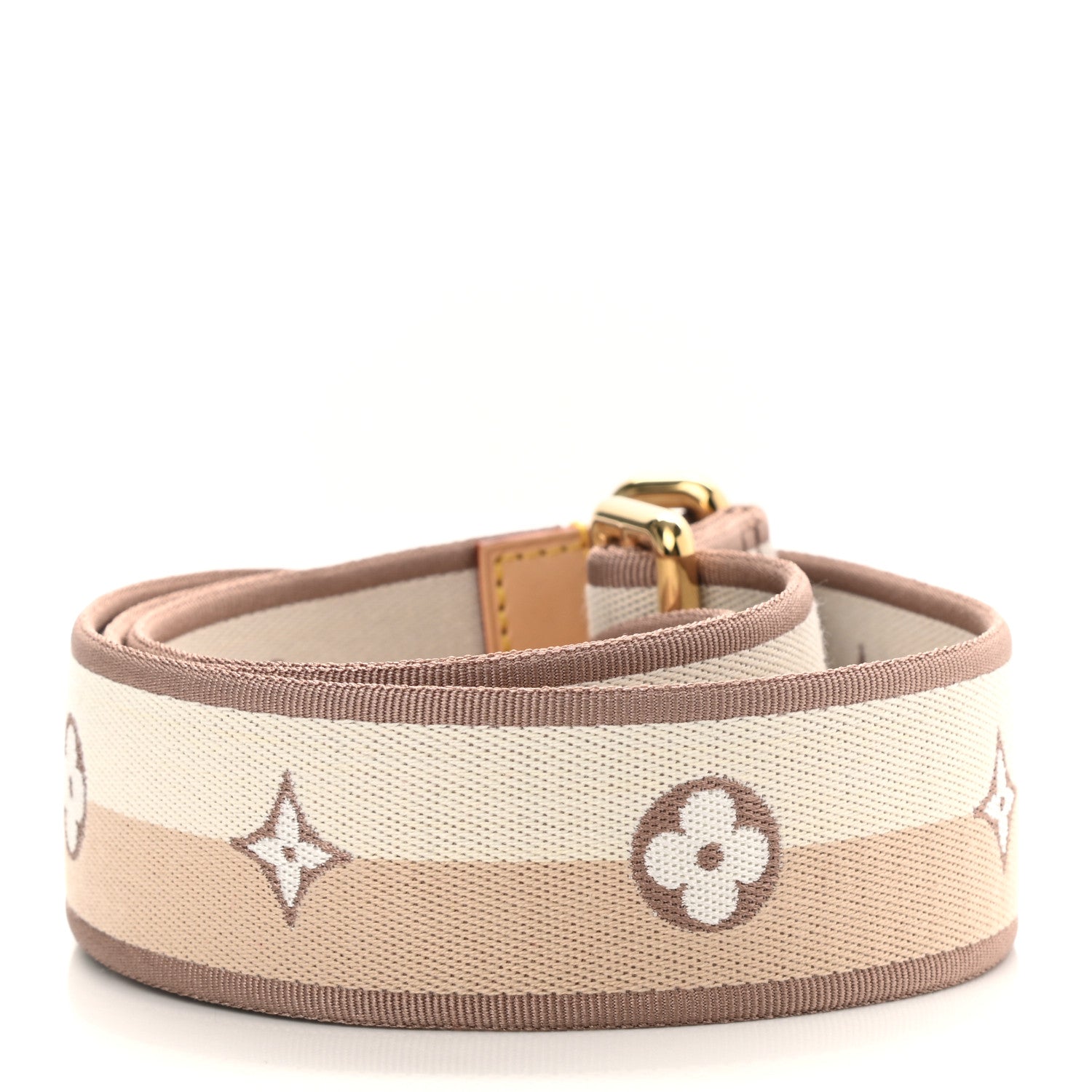 Louis Vuitton Jacquard Speedy Bandouliere 20 Shoulder Strap Beige 2 of 3