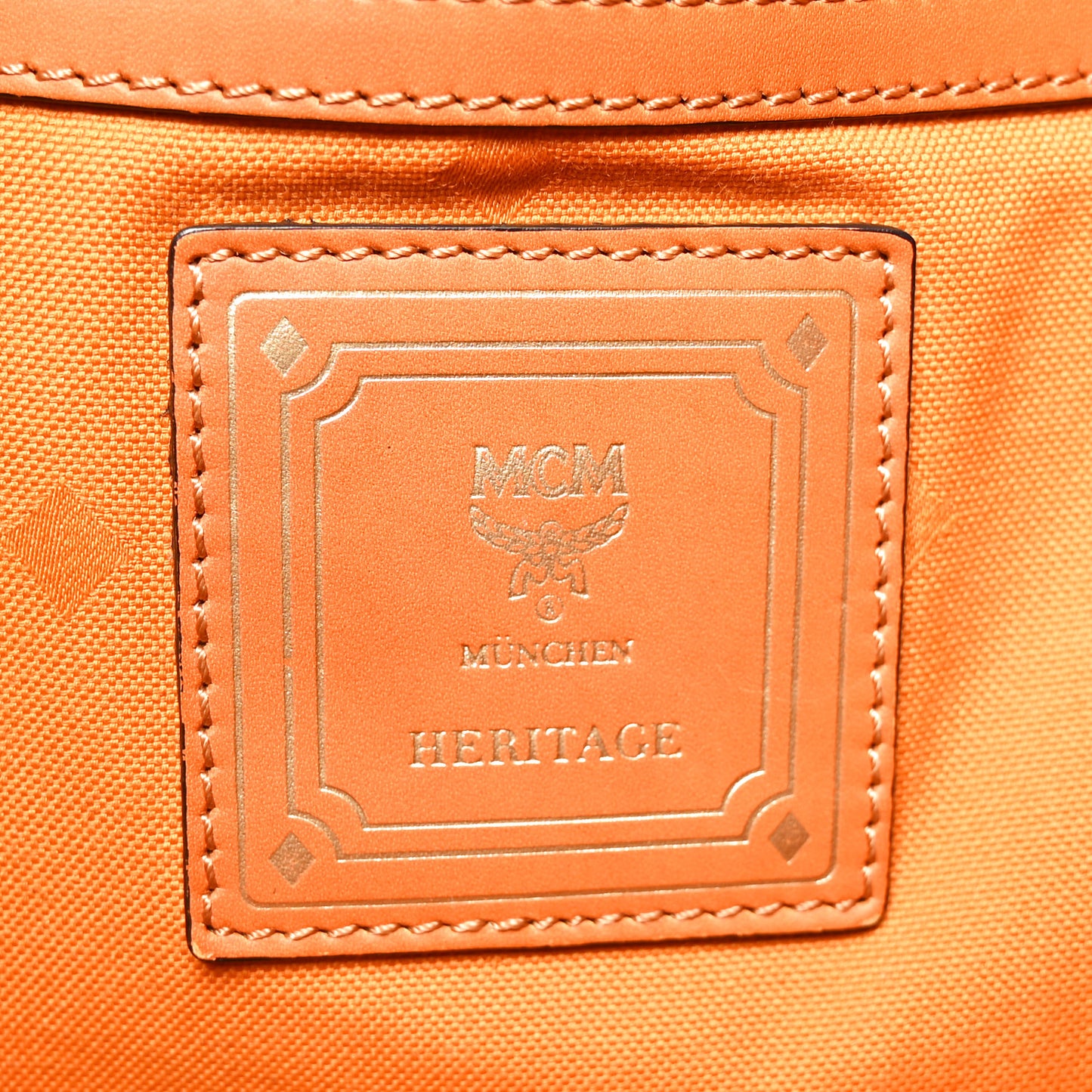 Visetos Small Heritage Drawstring Bucket Bag Cognac