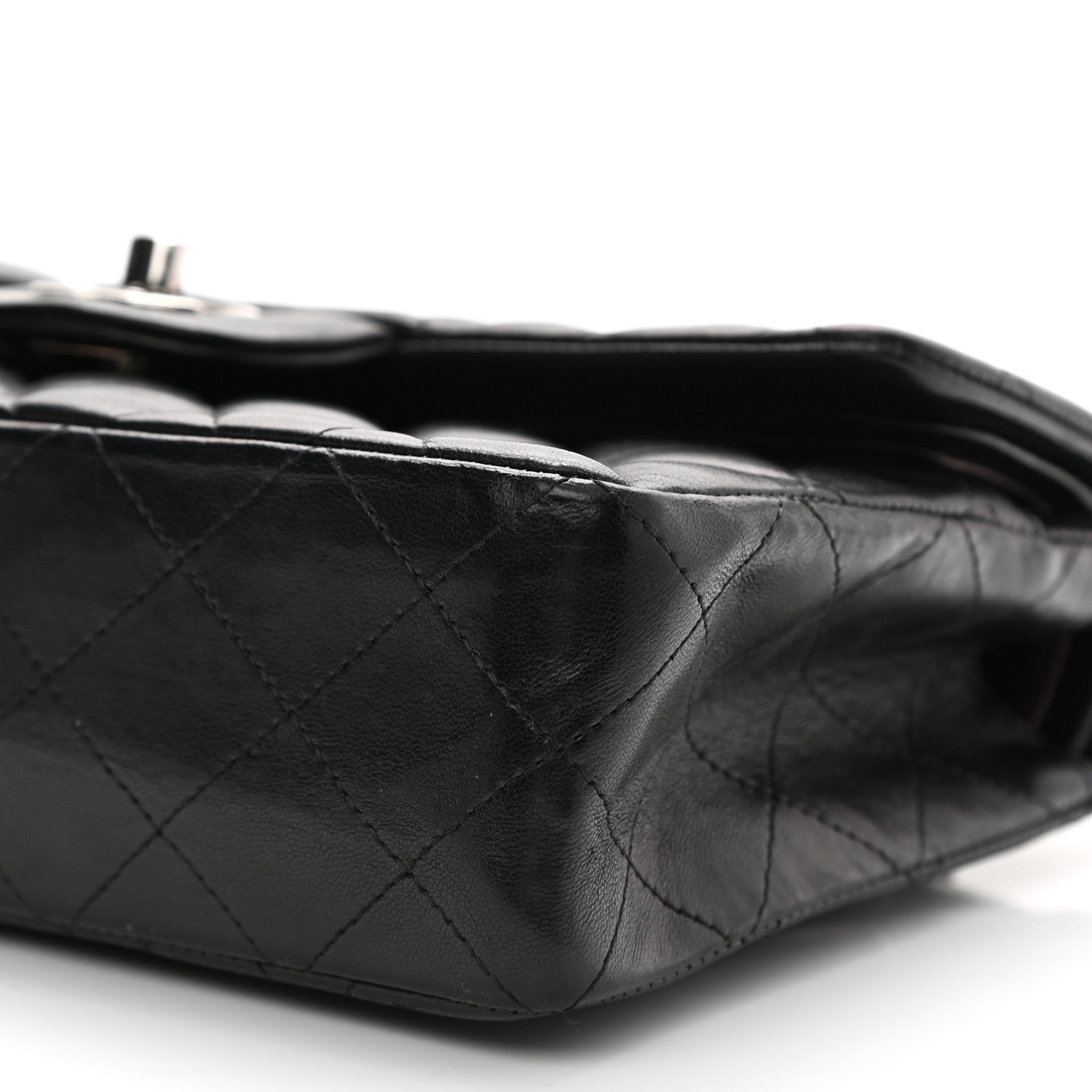 Chanel Lambskin Quilted Small Double Flap Black 10 of 18