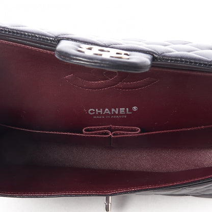 Chanel Lambskin Quilted Medium Double Flap Black 7 of 10