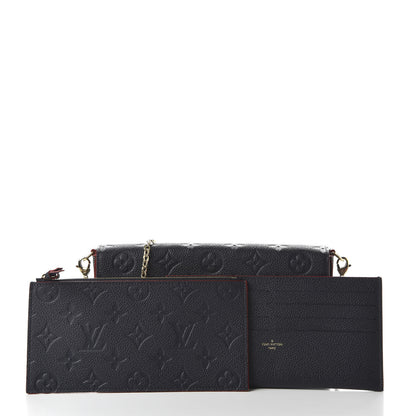 Louis Vuitton Empreinte Pochette Felicie Chain Wallet Marine Rouge 10 of 10