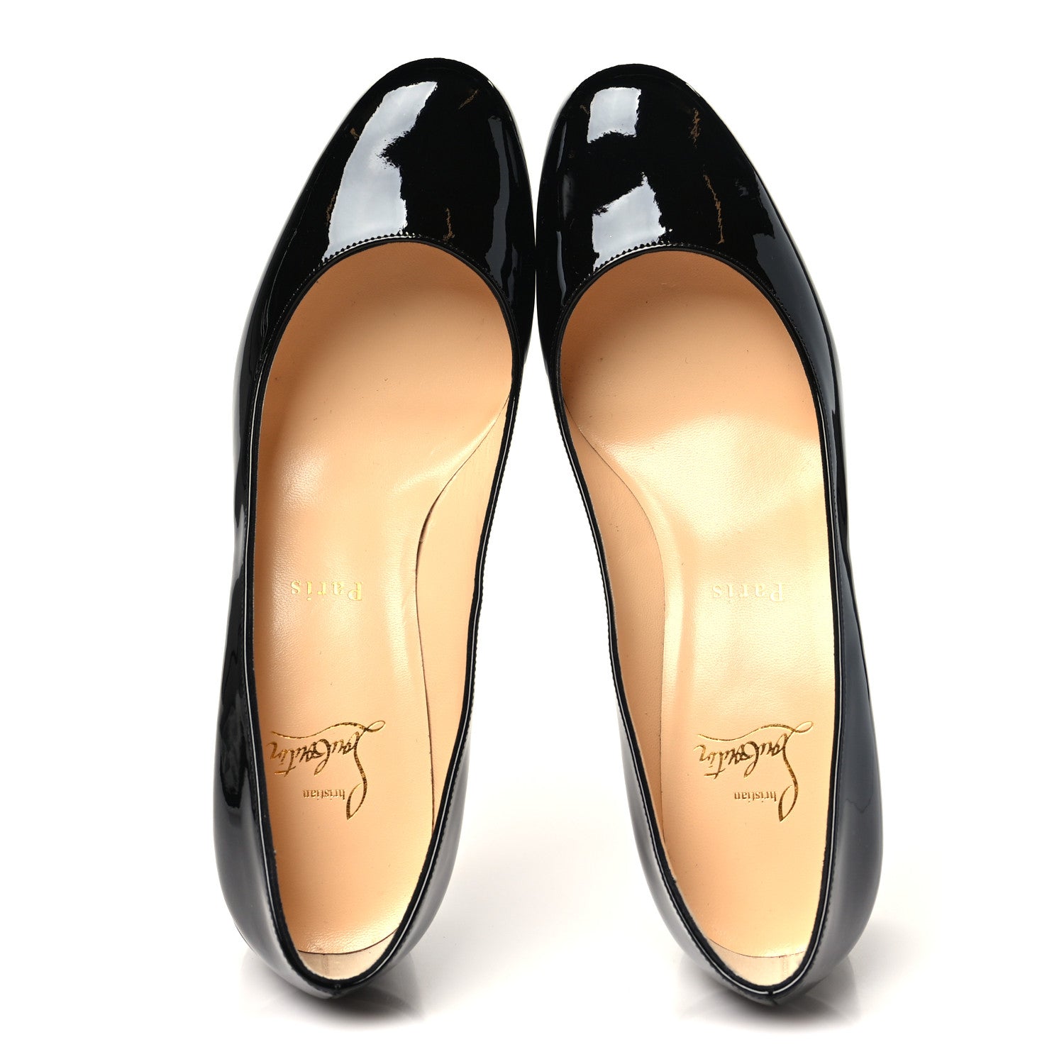 Christian Louboutin Patent Calfskin Miss Sab 55 Pumps 38 Black 2 of 9