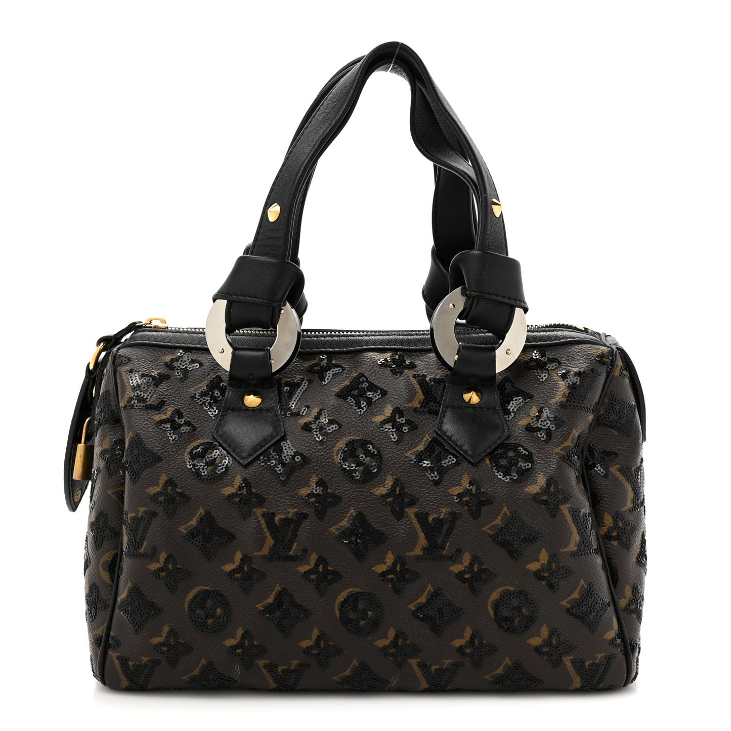 Monogram Sequins Eclipse Speedy 28 Black