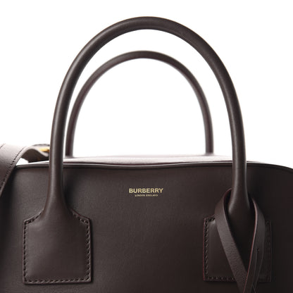 Burberry Smooth Calfskin Medium Cube Bowling Bag Mahogany 8 of 8