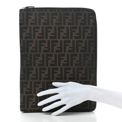 Fendi Zucca Zip Around Document Holder Tobacco 2 of 13