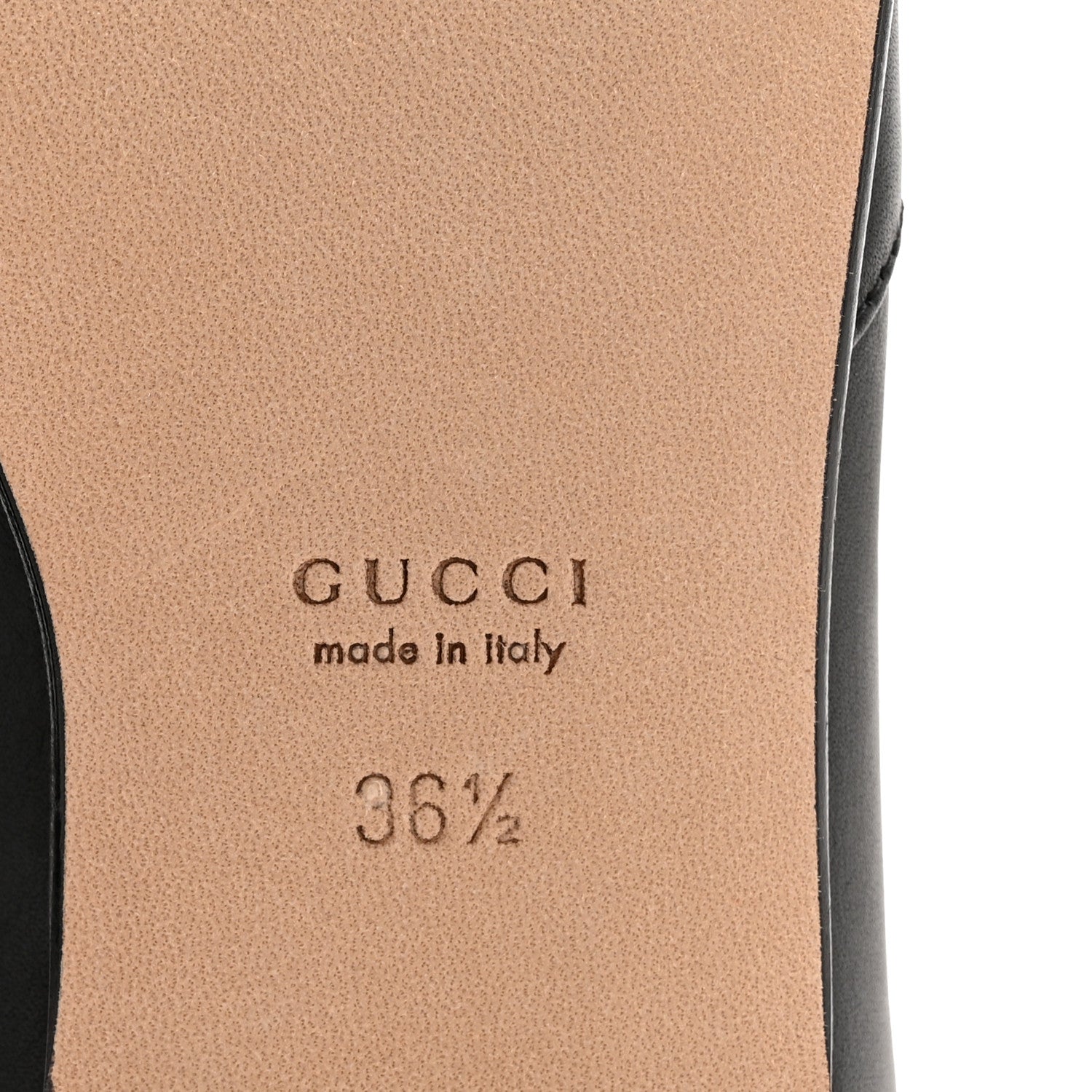 Gucci Calfskin Womens Horsebit Loafers 36.5 Black 7 of 11