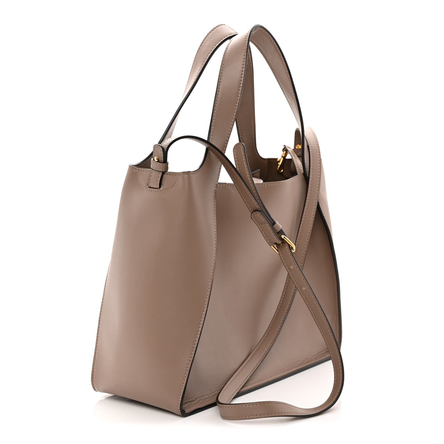 Eco Alter Nappa East West Perforated Tote Moss