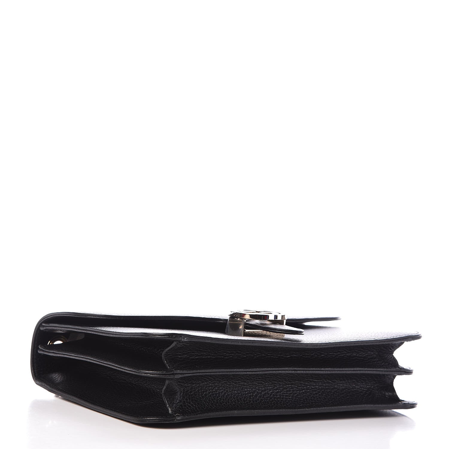 Gucci Dollar Calfskin Interlocking G Shoulder Bag Black 4 of 10