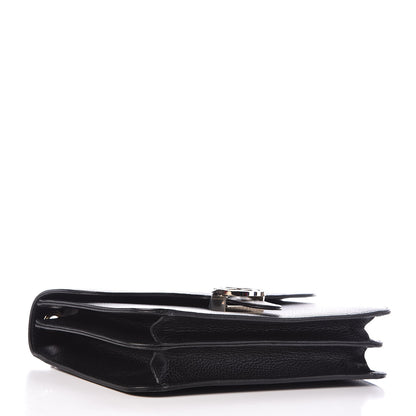 Gucci Dollar Calfskin Interlocking G Shoulder Bag Black 4 of 10