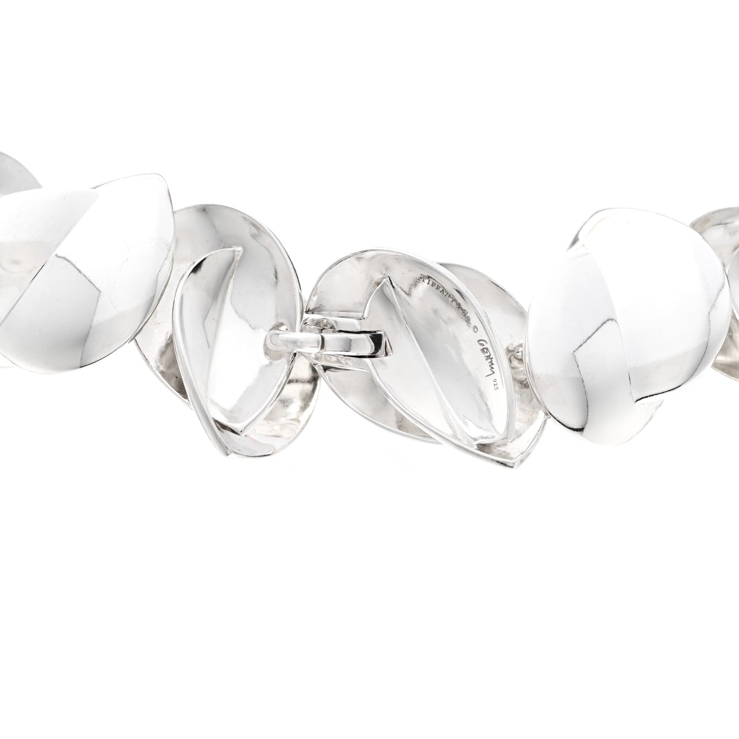 Tiffany Sterling Silver Frank Gehry Hearts Necklace 4 of 6