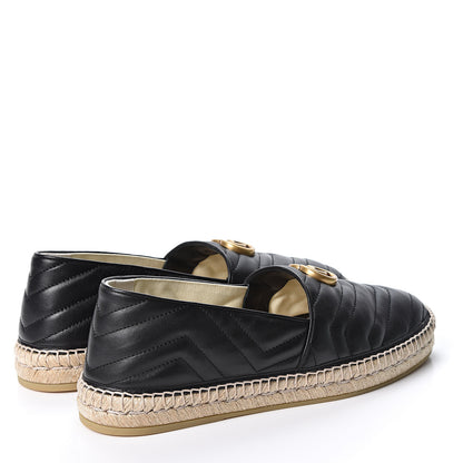 Gucci Nappa Matelasse Mens GG Marmont Espadrilles 10 Black 5 of 13