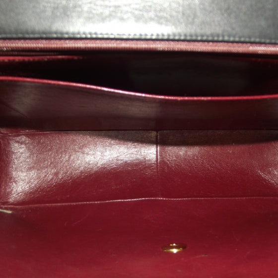 Lambskin Jumbo Flap Black