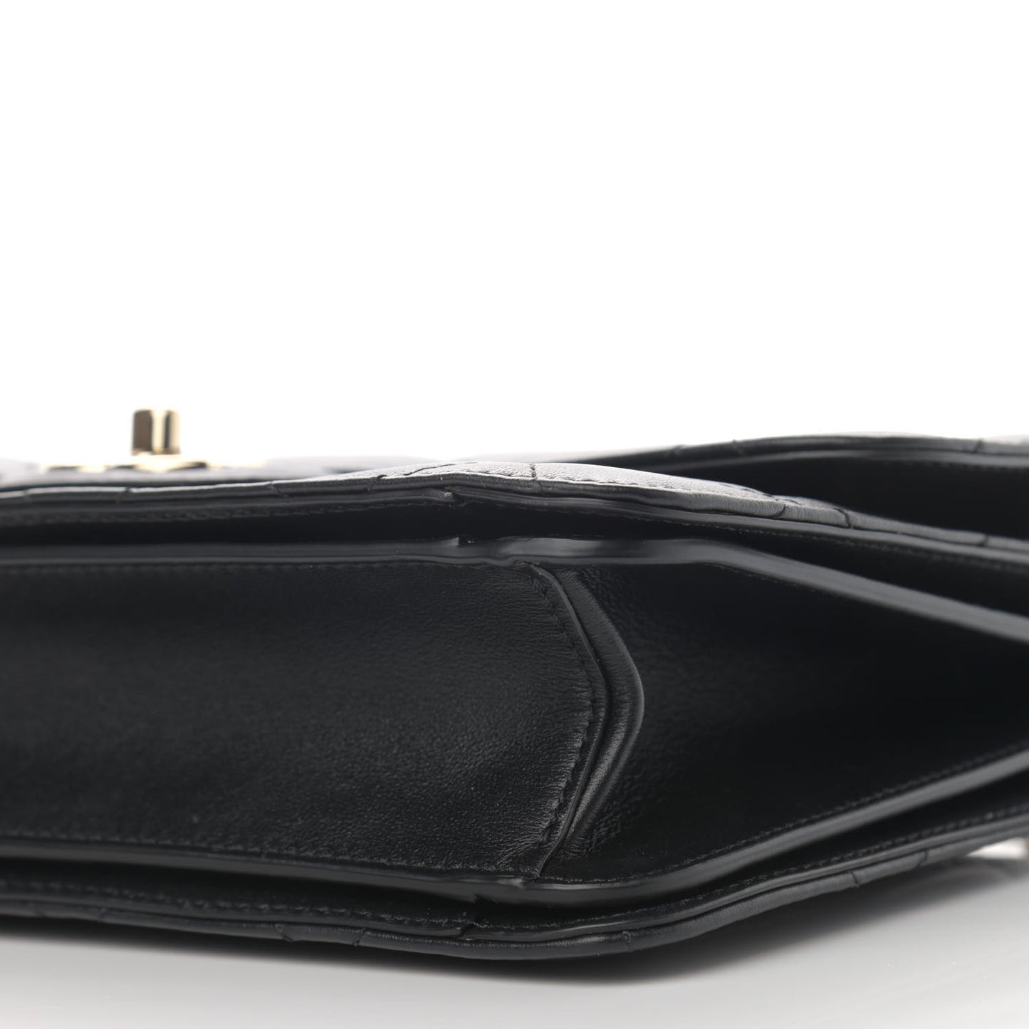 Calfskin Quilted Coco Lady Flap Black