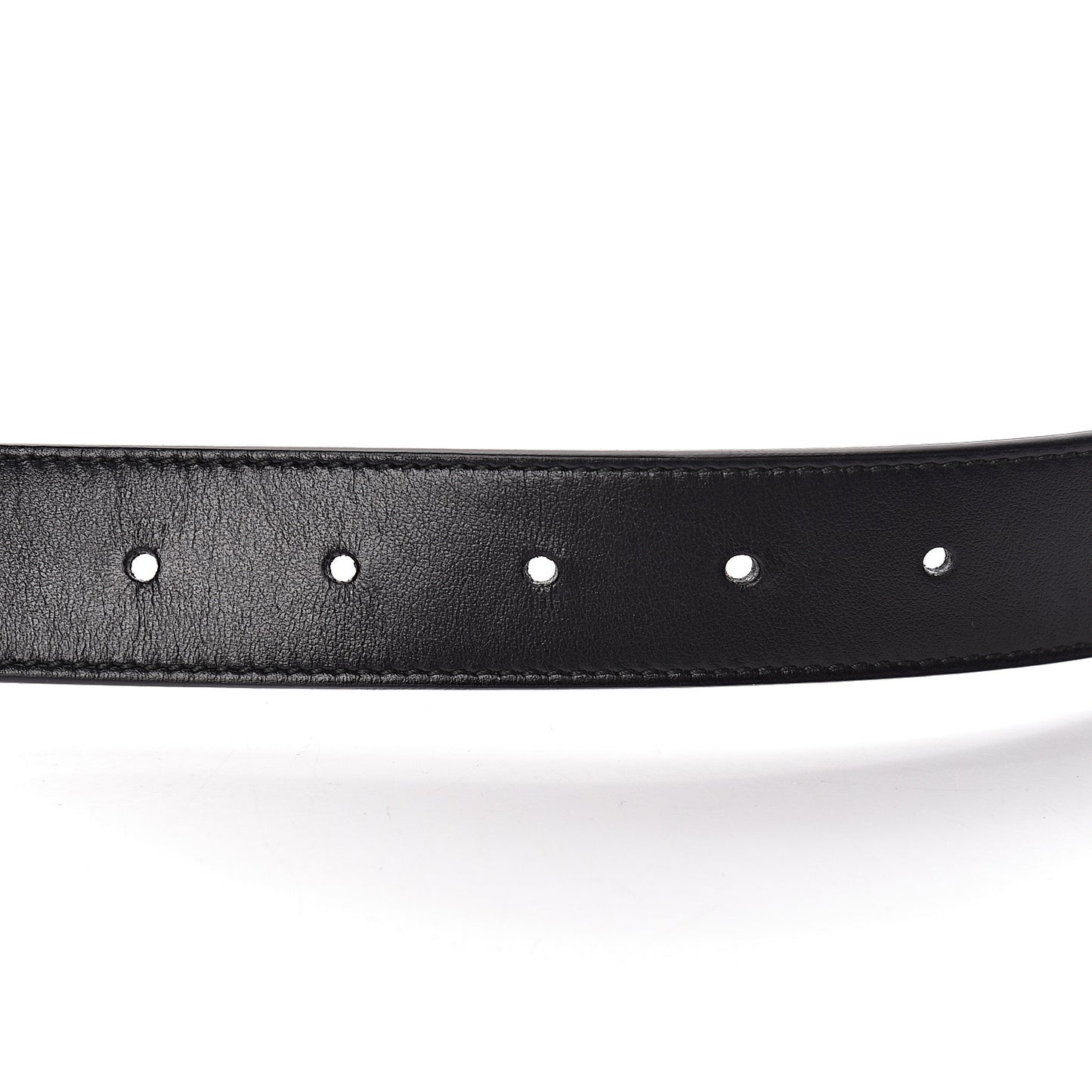 Plutone Calfskin Interlocking G 30mm Belt 95 38 Black