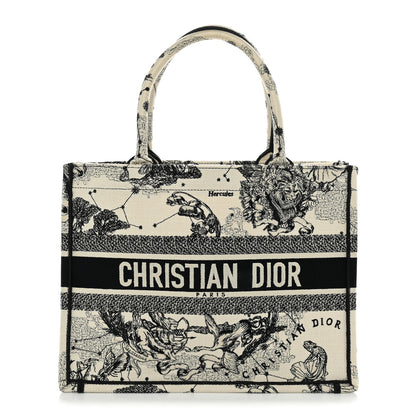 Christian Dior Canvas Zodiac Toile De Jouy Embroidered Medium Book Tote Latte 1 of 11