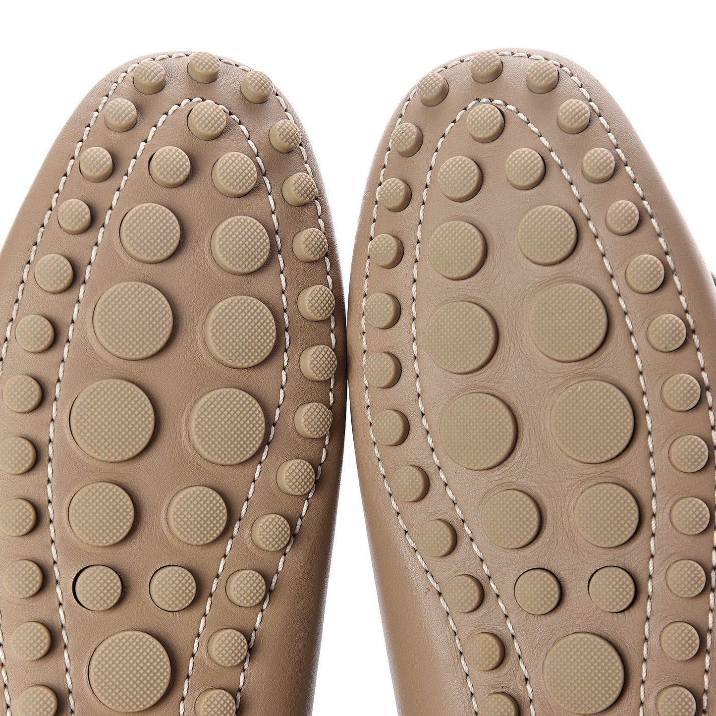 Calfskin Loafers 35 Beige