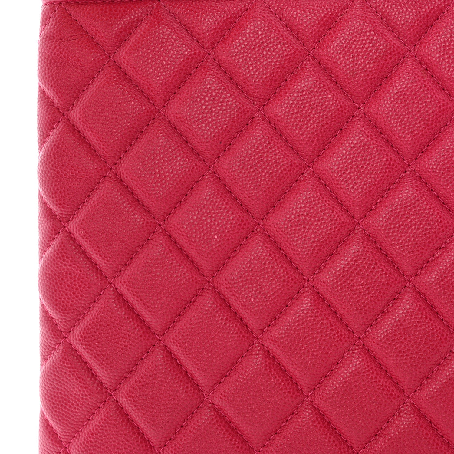 Chanel Caviar Quilted Medium Boy Cosmetic Case Dark Pink 12 of 12