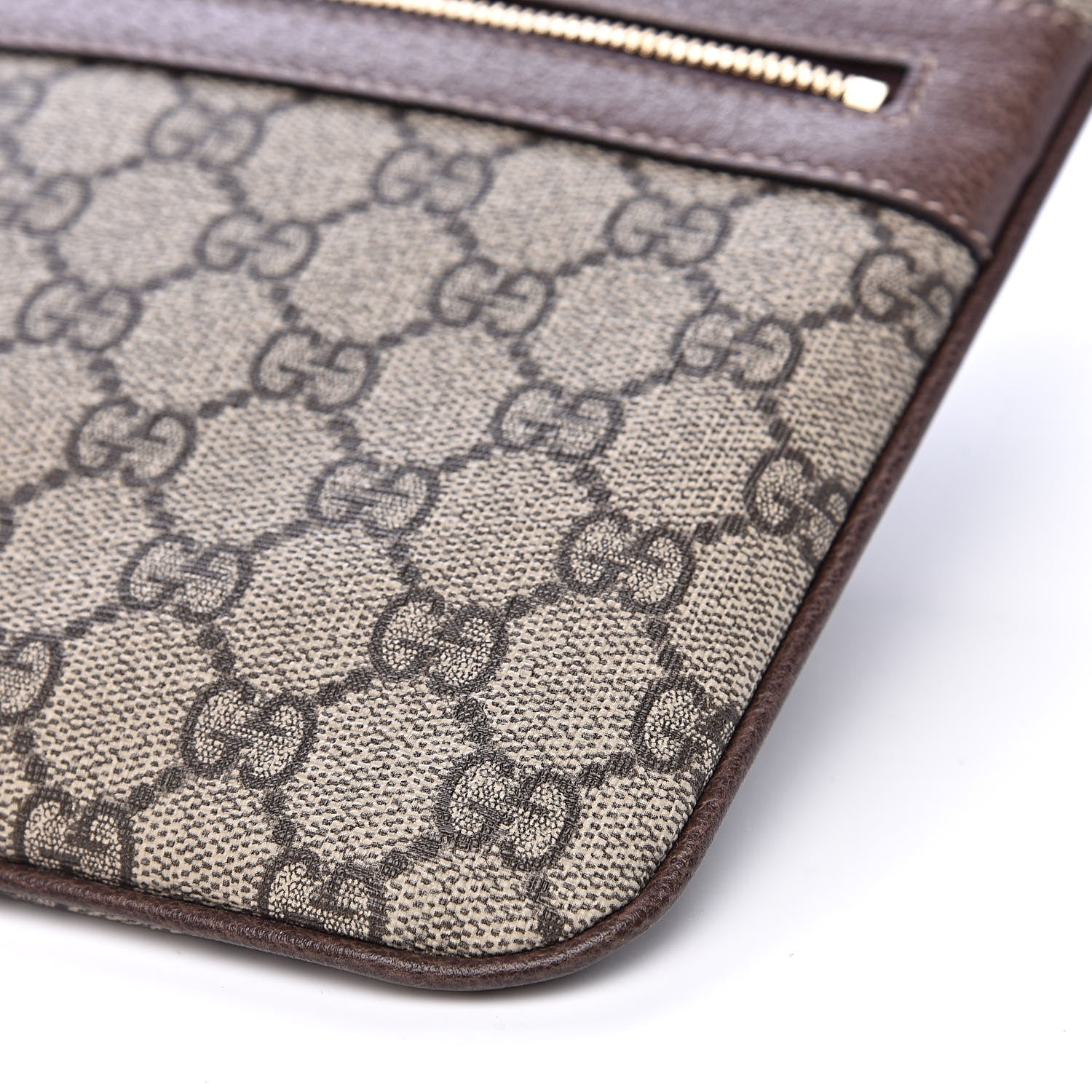 Gucci GG Supreme Monogram Large Ophidia Pouch Clutch Brown 9 of 12
