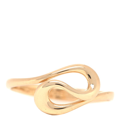 Tiffany 18K Yellow Gold Elsa Peretti Open Wave Ring 57 8 1 of 5