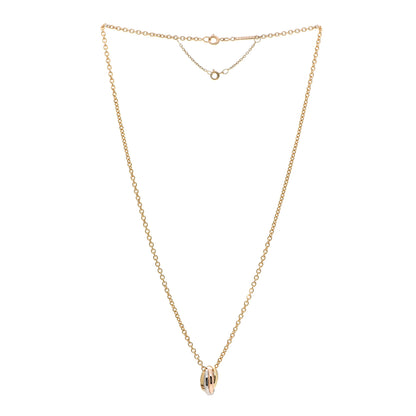 Cartier 18K Pink Yellow White Gold Baby Trinity Pendant Necklace 3 of 6