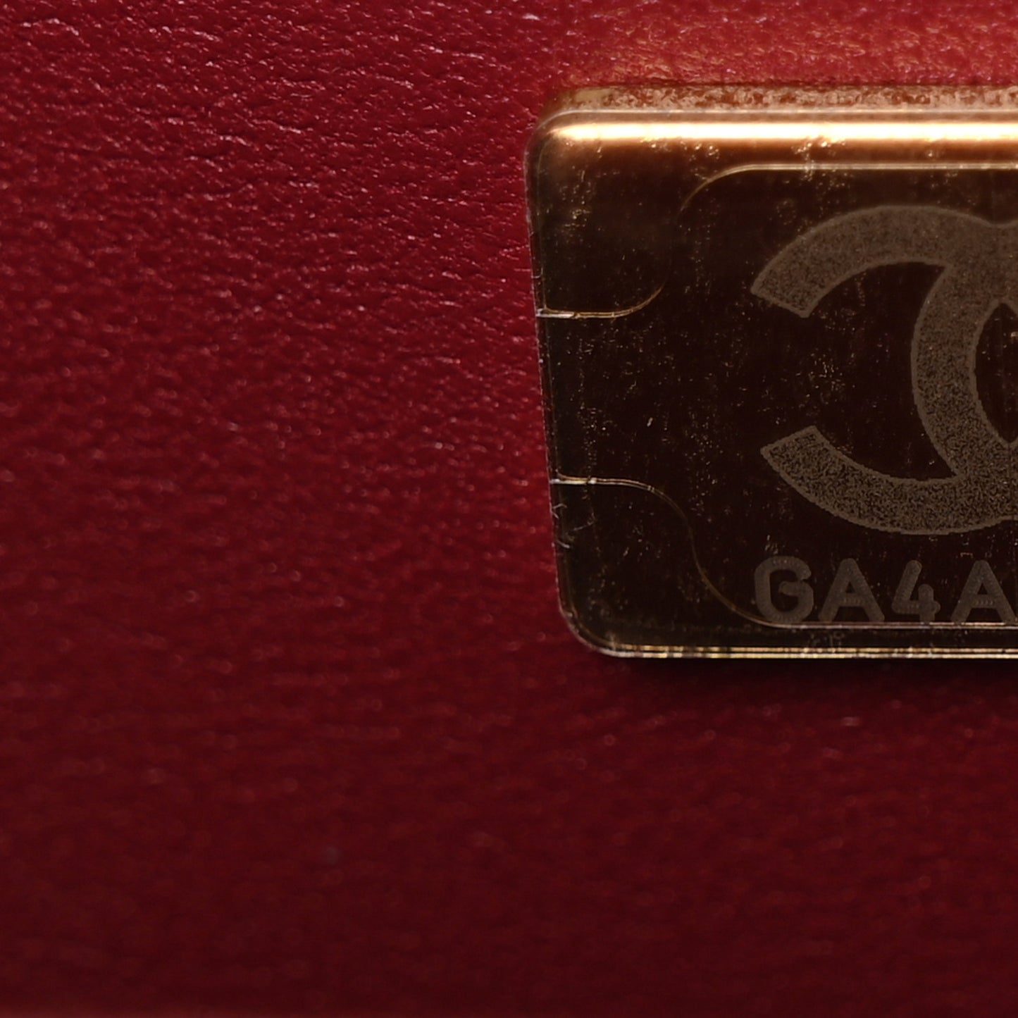 Caviar Quilted Medium Double Flap Dark Red