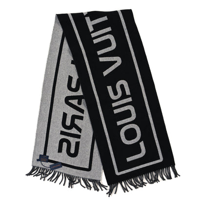 Louis Vuitton Wool Cashmere City Gravity Scarf Black 2 of 3