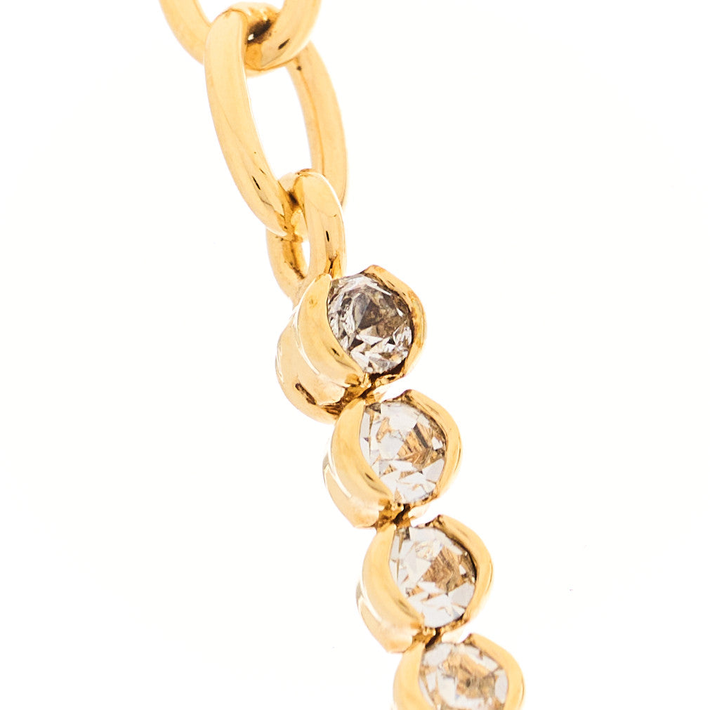 Chanel Metal Crystal CC Marquise Choker Gold 7 of 7