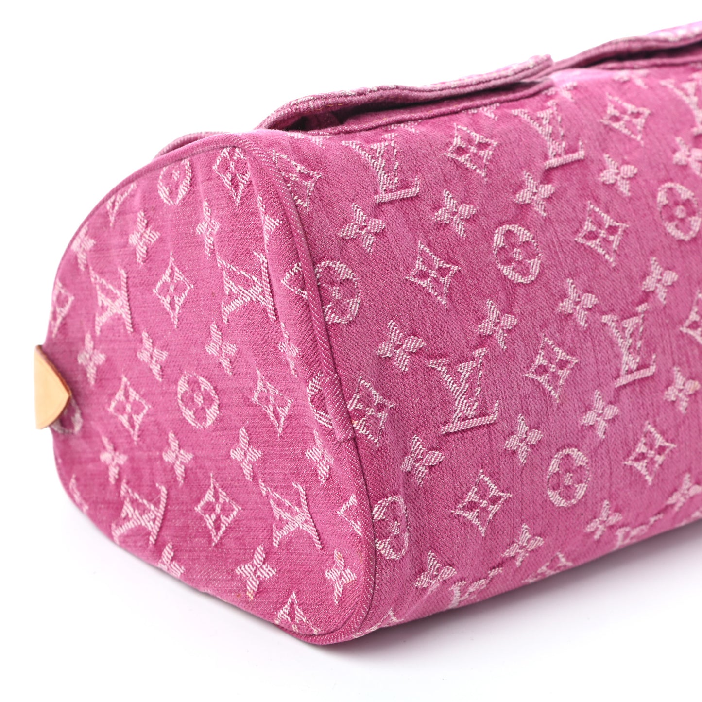 Monogram Denim Neo Speedy Fuchsia