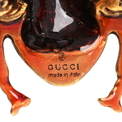 Gucci Metal Enamel Bee Ring S Aged Gold 4 of 4