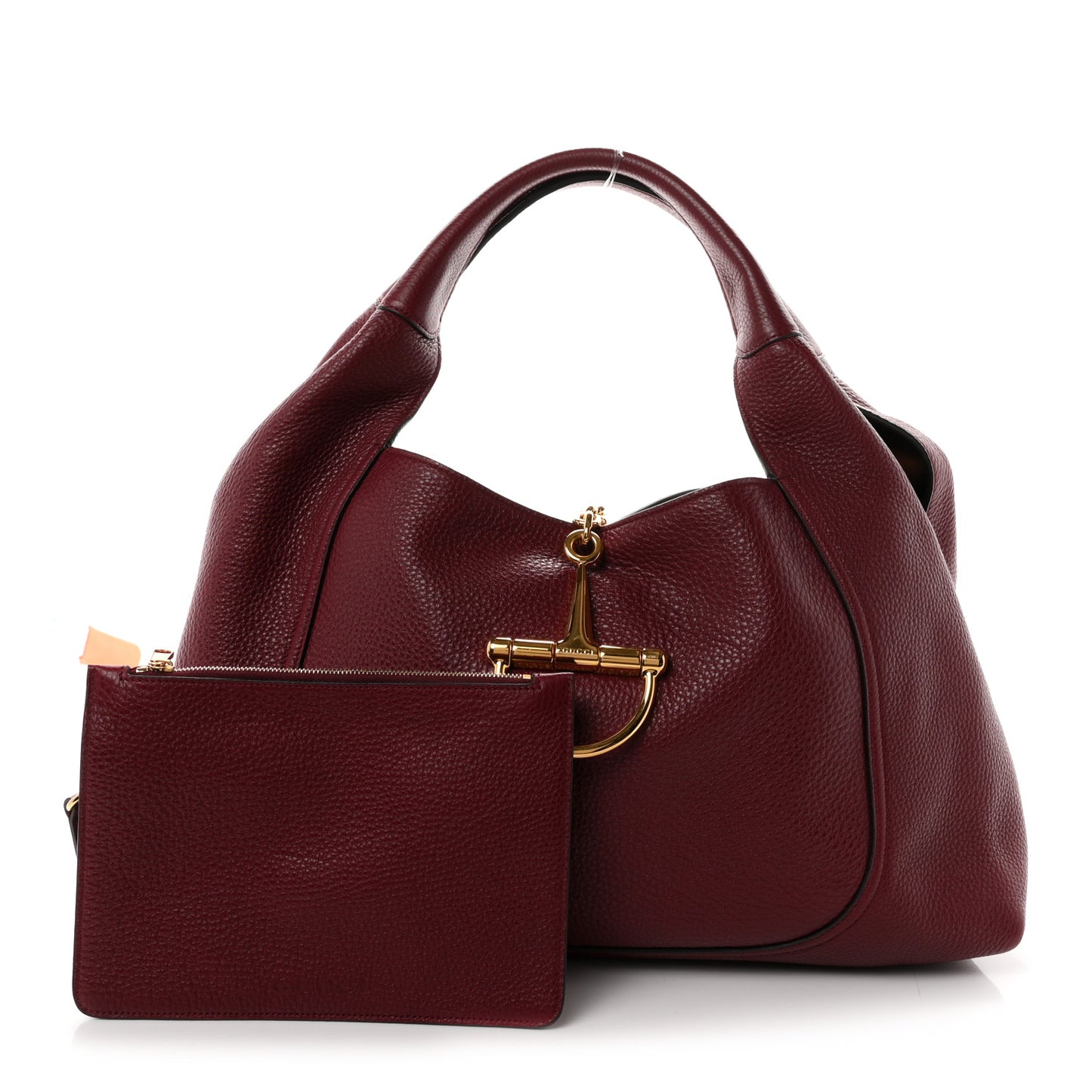 Grained Calfskin Softbit Maxi Shoulder Bag Rosso