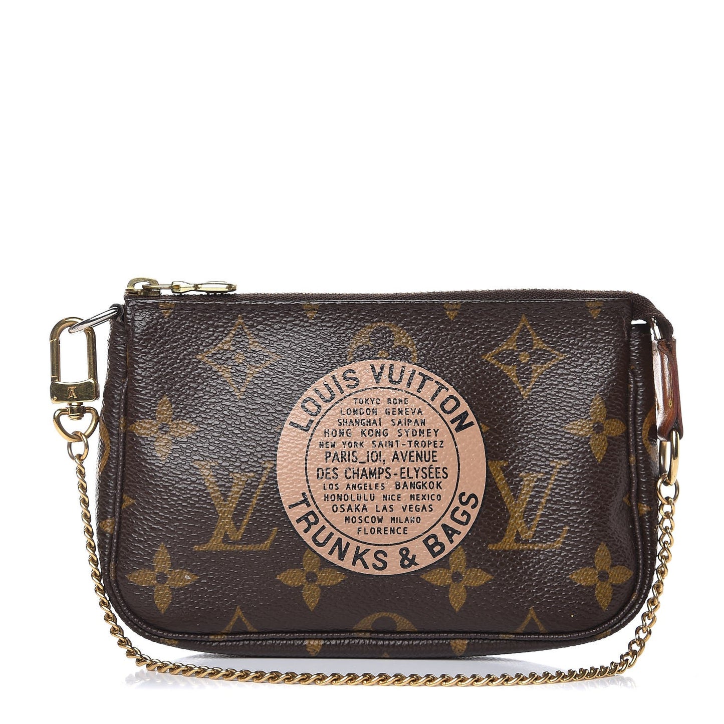 Monogram Complice Trunks and Bags Mini Pochette Accessories Beige
