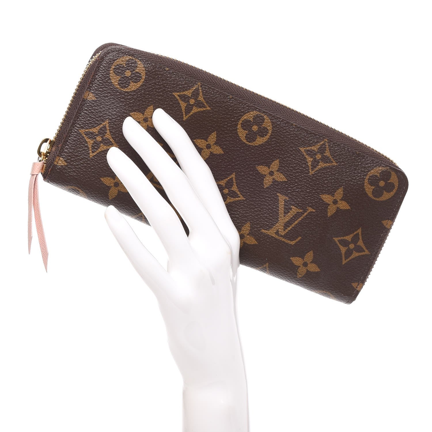 Louis Vuitton Monogram Clemence Wallet Rose Ballerine 2 of 11