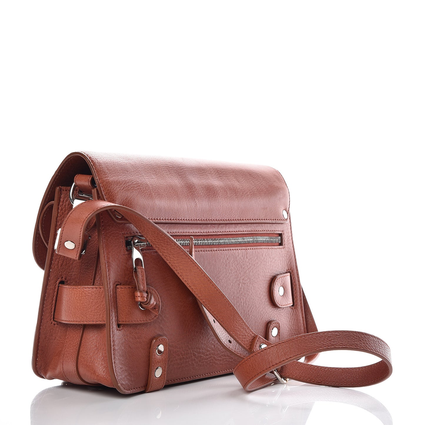 Calfskin PS11 Classic Shoulder Bag Saddle