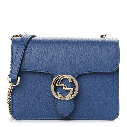 Gucci Dollar Calfskin Small Interlocking G Shoulder Bag Caspian 1 of 9