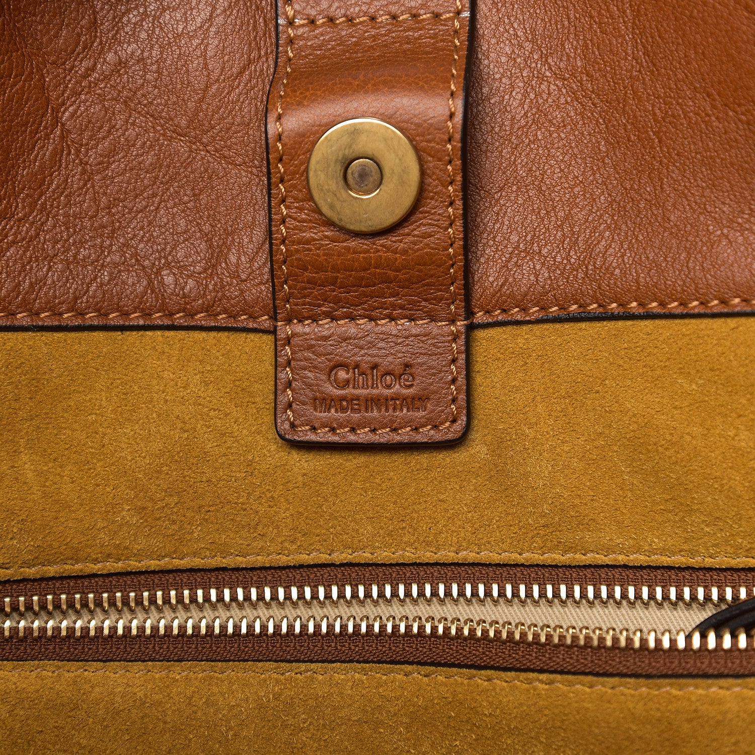 Chloe Smooth Calfskin Medium Milo Shopping Tote Caramel 5 of 8