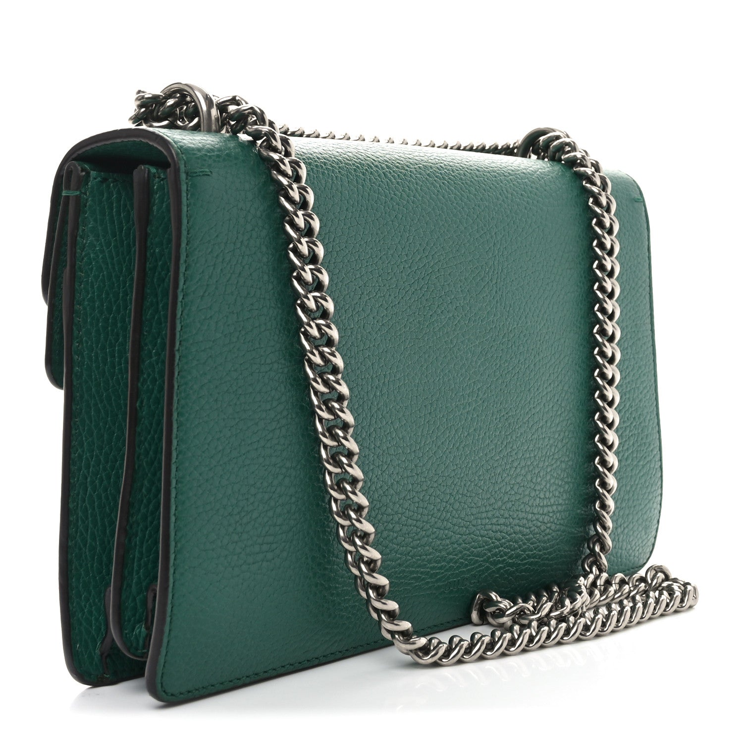 Gucci Pebbled Calfskin Small Dionysus Shoulder Bag Emerald 3 of 10