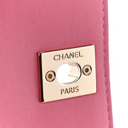 Chanel Lambskin Quilted Mini Trendy CC Chain Wallet Light Pink 6 of 12