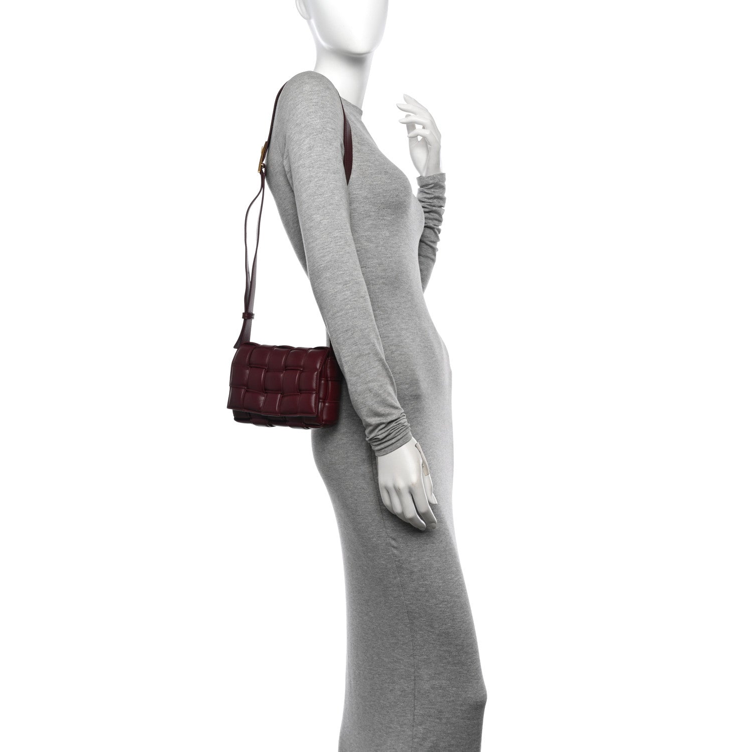 Bottega Veneta Nappa Maxi Intreccio Small Padded Cassette Crossbody Bag Barolo 2 of 10
