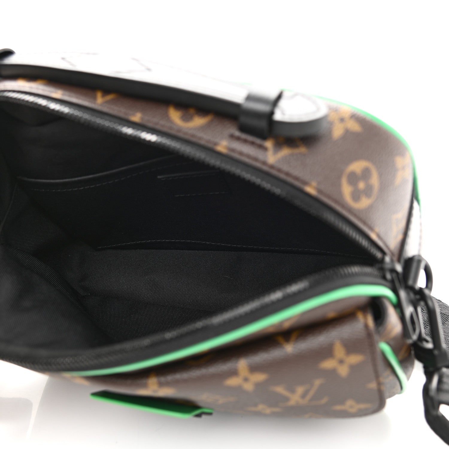 Louis Vuitton Monogram Macassar S Lock Messenger Minty Green 5 of 9