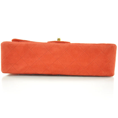 Chanel Suede Quilted Medium Flap Red 5 of 11