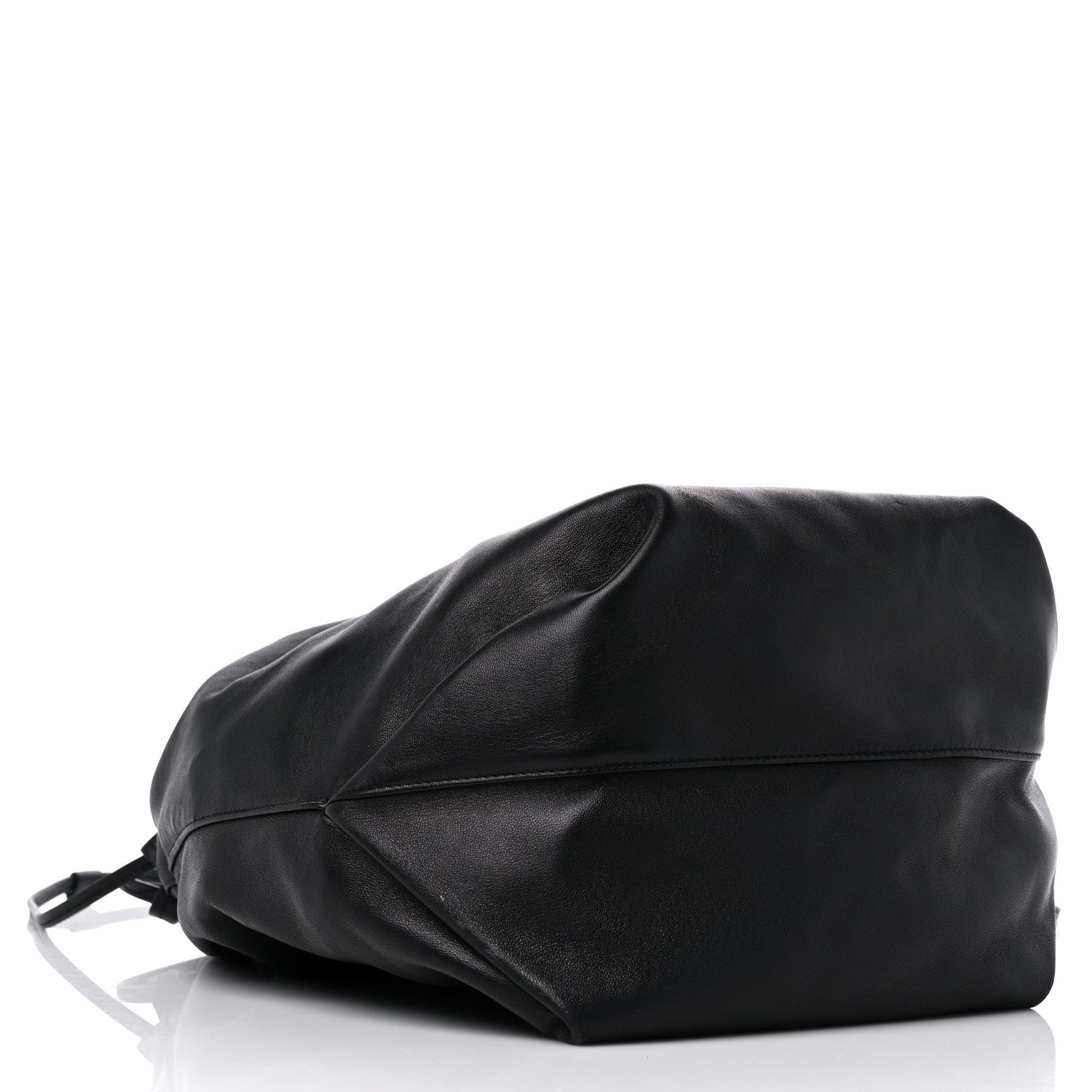 Saint Laurent Lambskin Teddy Drawstring Bag Black 5 of 8