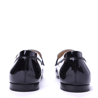 Chanel Patent CC Mocassin Loafers 39 Black 6 of 10