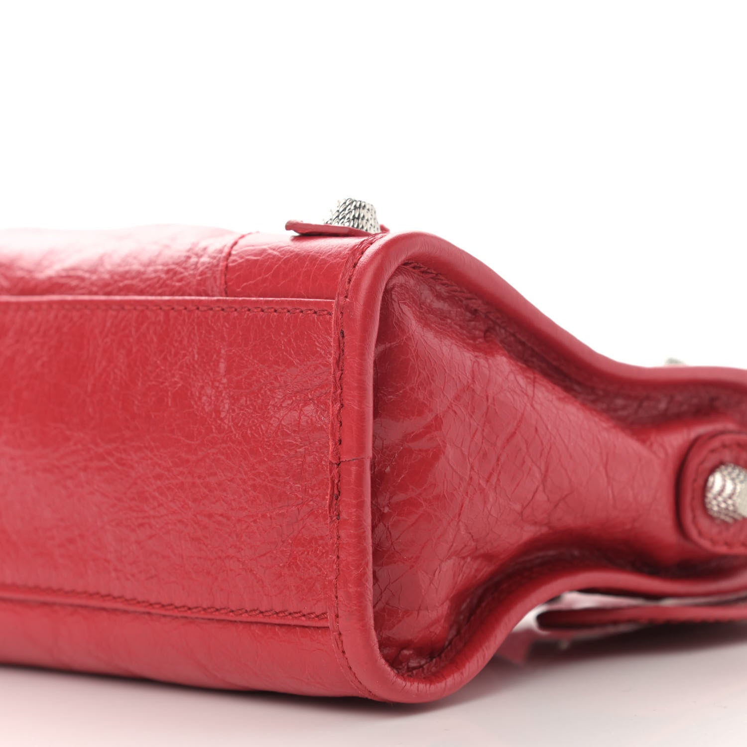 Balenciaga Agneau Giant 12 Silver Hardware Mini City Rouge Cardinal 9 of 9