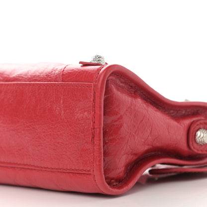Balenciaga Agneau Giant 12 Silver Hardware Mini City Rouge Cardinal 9 of 9